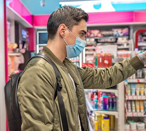 Face masks are being encouraged to be worn in public as businesses being to reopen.