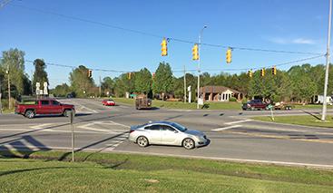 Motorists traveling on all of Double Springs main roads, which all intersect at the above area of town, will soon be passing by cameras that read license plates and enter the numbers into a state database to help law enforcement.  The exact location of the cameras has not been disclosed.