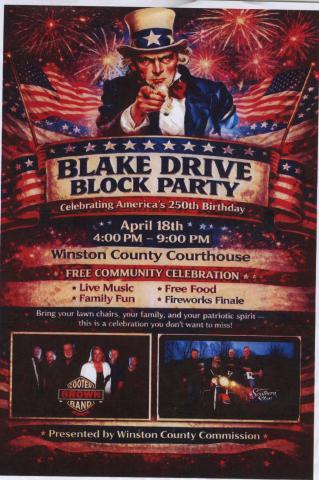 First-ever Blake Drive Block Party Saturday, April 18